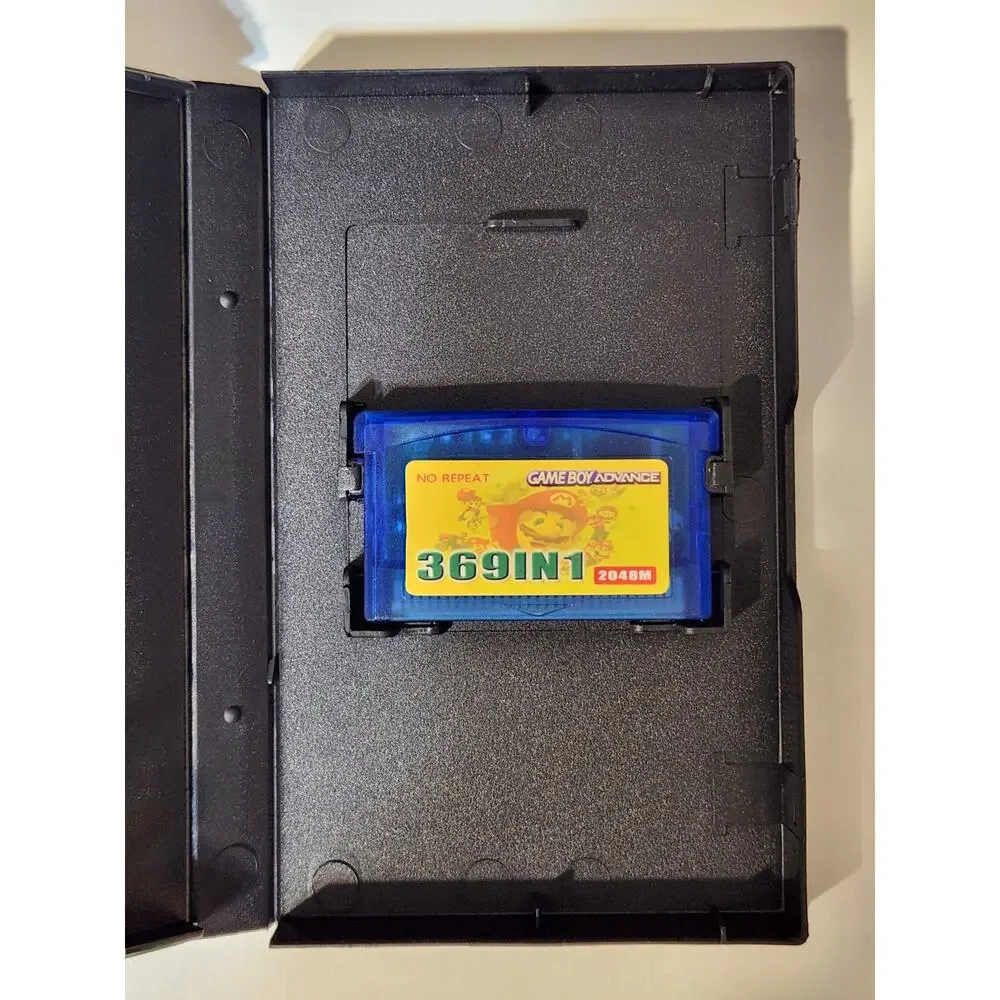 Nintendo Gameboy Advance GBA 369 In 1 Video Game Multi Cartridge & Game Case NEW